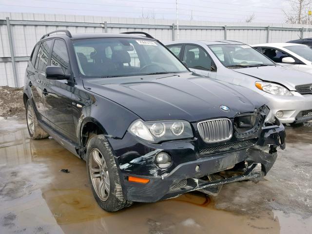 WBXPC73468WE52627 - 2008 BMW X3 3.0I BLACK photo 1