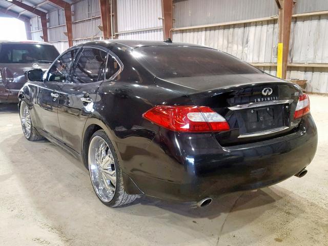 JN1BY1AP5BM321436 - 2011 INFINITI M37 BLACK photo 3