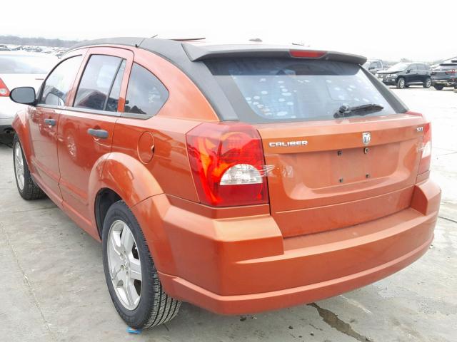 1B3HB48B28D566922 - 2008 DODGE CALIBER SX ORANGE photo 3