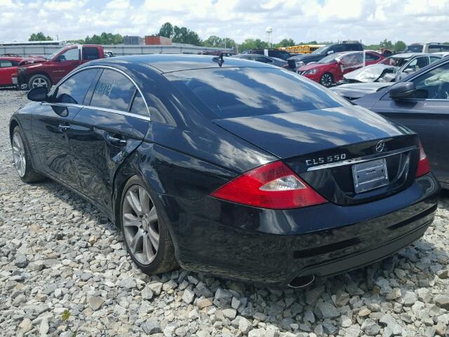 WDDDJ72X78A124053 - 2008 MERCEDES-BENZ CLS 550 BLACK photo 3