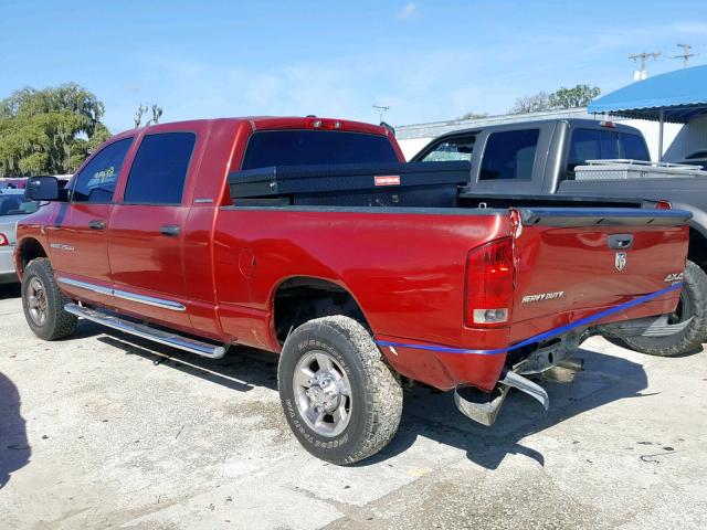 3D3KS29C46G165685 - 2006 DODGE RAM 2500 BURGUNDY photo 3