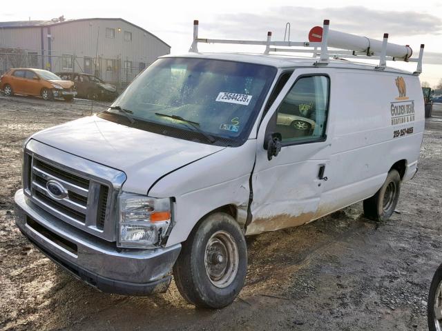 1FTNE2EW1CDA83807 - 2012 FORD ECONOLINE WHITE photo 2