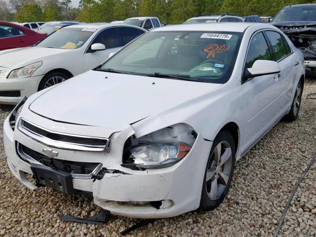 1G1ZC5EU6CF297051 - 2012 CHEVROLET MALIBU 1LT WHITE photo 2