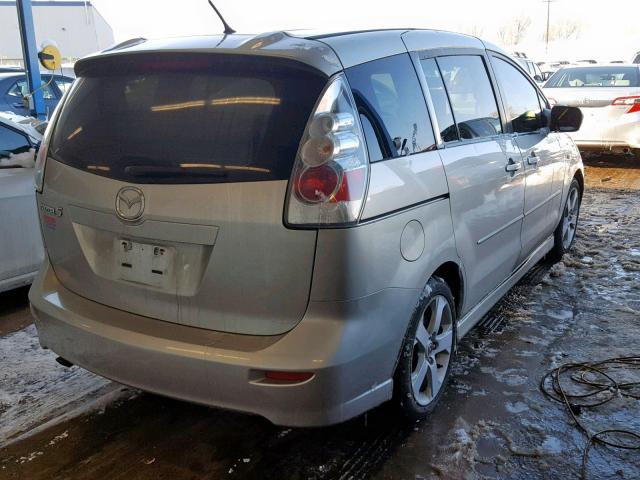 JM1CR293570147534 - 2007 MAZDA 5 SILVER photo 4