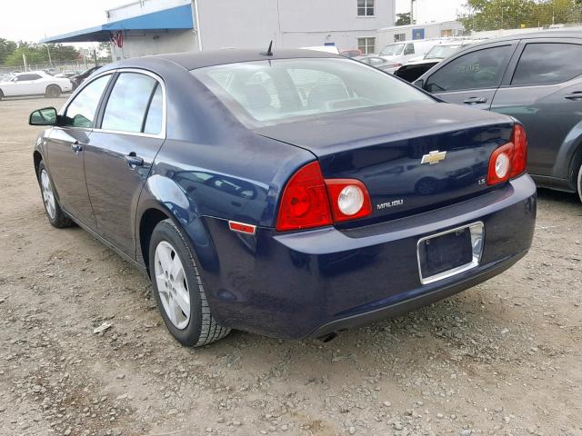 1G1ZG57B384235366 - 2008 CHEVROLET MALIBU LS BLUE photo 3