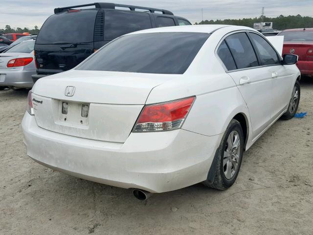 1HGCP26459A082329 - 2009 HONDA ACCORD LXP WHITE photo 4