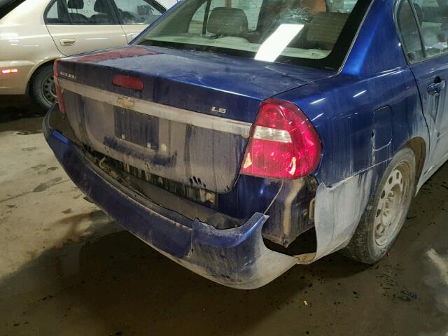 1G1ZS51F96F191837 - 2006 CHEVROLET MALIBU LS BLUE photo 10
