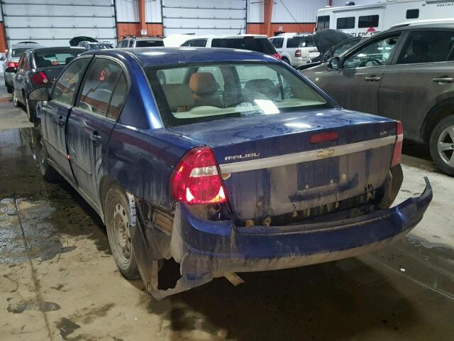 1G1ZS51F96F191837 - 2006 CHEVROLET MALIBU LS BLUE photo 3