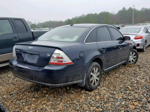 1FAHP27W99G109992 - 2009 FORD TAURUS SEL BLUE photo 4