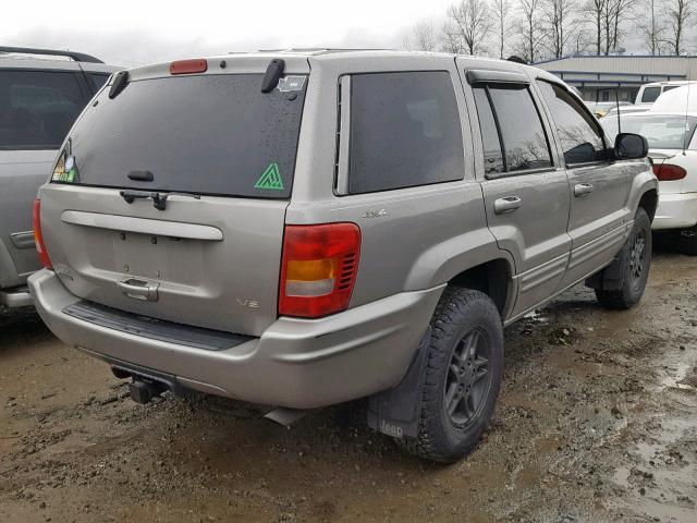 1J4GW58N9YC314647 - 2000 JEEP GRAND CHER GRAY photo 4