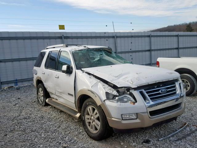 1FMEU74E27UA93952 - 2007 FORD EXPLORER E WHITE photo 1