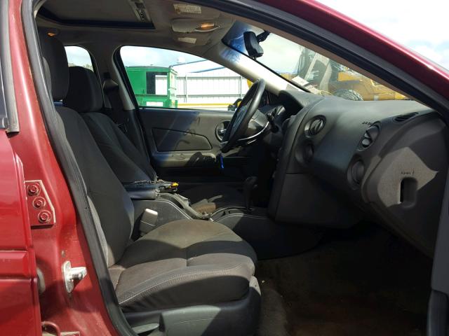 2G2WS522051187806 - 2005 PONTIAC GRAND PRIX MAROON photo 5