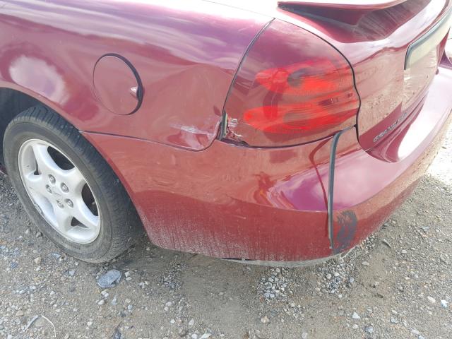 2G2WS522051187806 - 2005 PONTIAC GRAND PRIX MAROON photo 9