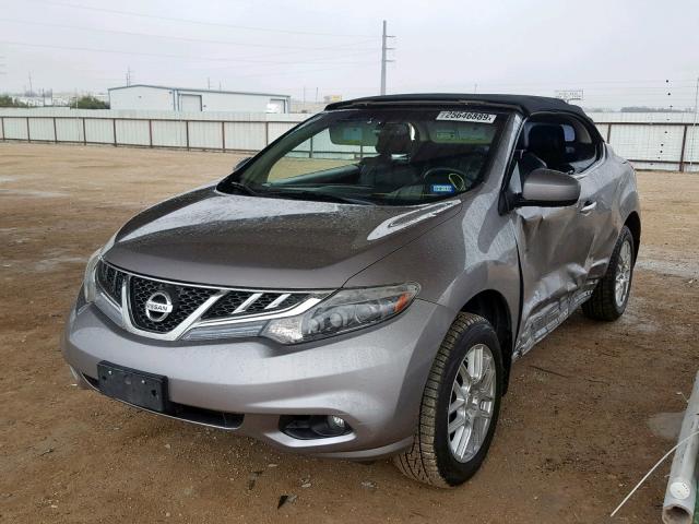 JN8AZ1FY3BW003363 - 2011 NISSAN MURANO CRO SILVER photo 2