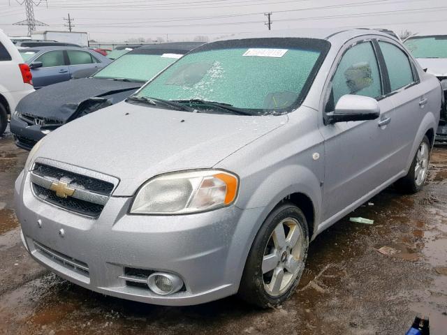 KL1TG56618B245317 - 2008 CHEVROLET AVEO LT SILVER photo 2