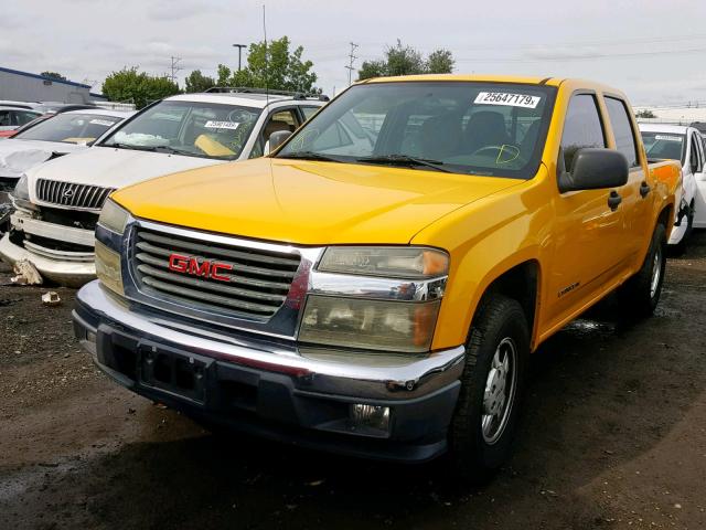 1GTCS138758105321 - 2005 GMC CANYON YELLOW photo 2