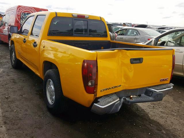 1GTCS138758105321 - 2005 GMC CANYON YELLOW photo 3