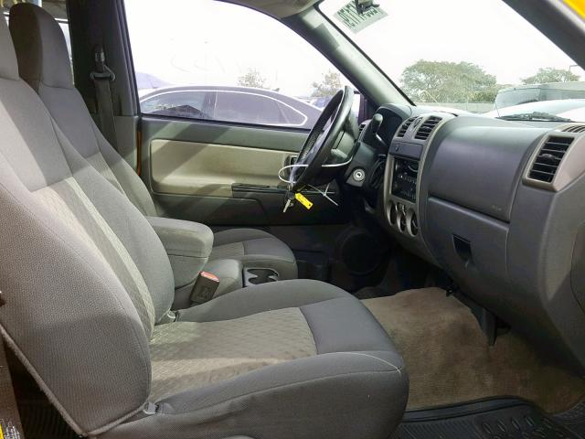 1GTCS138758105321 - 2005 GMC CANYON YELLOW photo 5