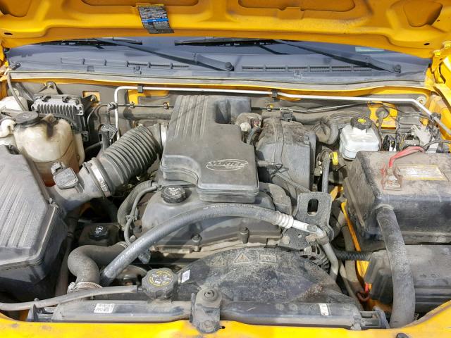 1GTCS138758105321 - 2005 GMC CANYON YELLOW photo 7