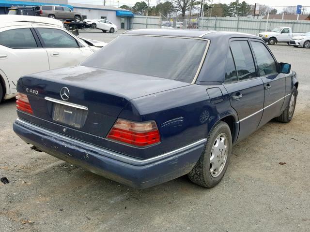 WDBEA34E4RC144509 - 1994 MERCEDES-BENZ E 420 BLUE photo 4