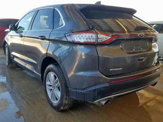 2FMPK3J91JBC35543 - 2018 FORD EDGE SEL CHARCOAL photo 3