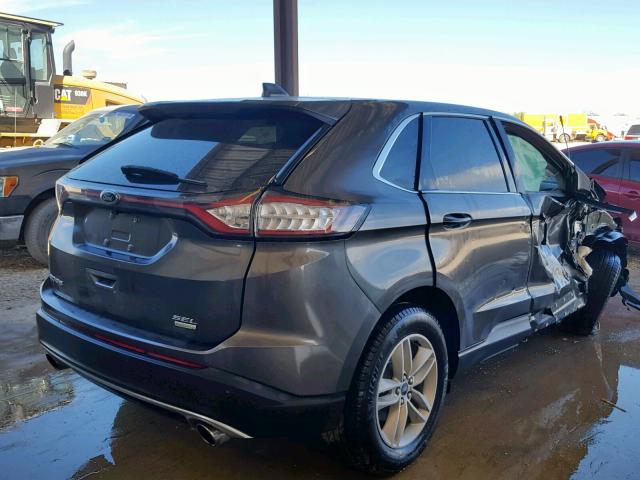 2FMPK3J91JBC35543 - 2018 FORD EDGE SEL CHARCOAL photo 4