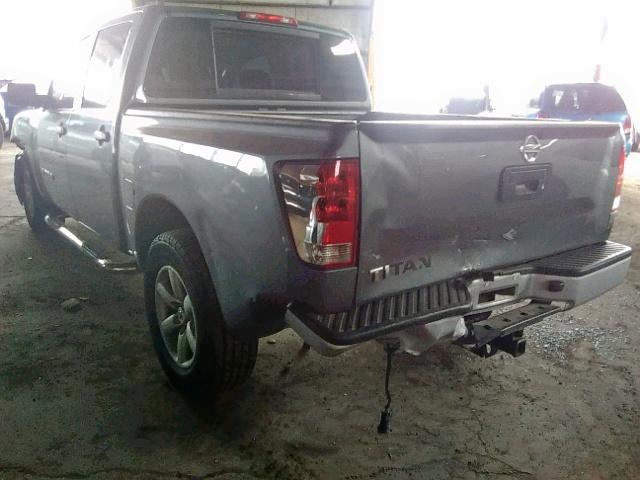 1N6AA0EK6EN503471 - 2014 NISSAN TITAN S GRAY photo 3