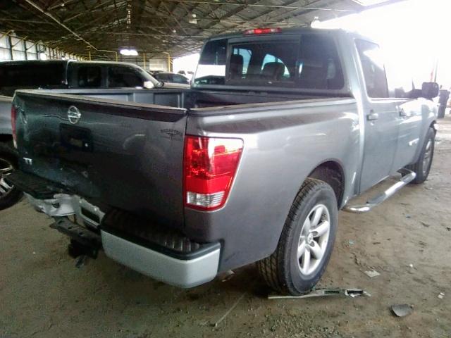 1N6AA0EK6EN503471 - 2014 NISSAN TITAN S GRAY photo 4