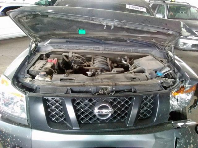 1N6AA0EK6EN503471 - 2014 NISSAN TITAN S GRAY photo 7