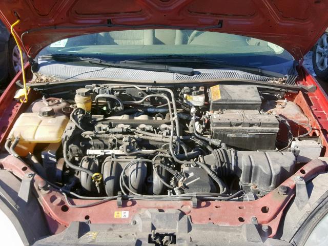 1FAFP36N25W136506 - 2005 FORD FOCUS ZXW RED photo 7