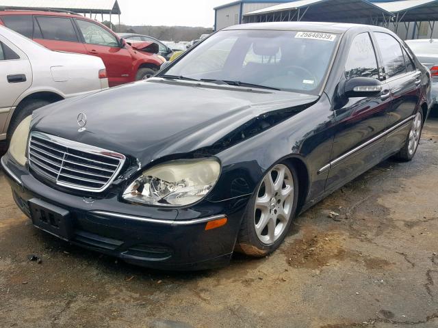 WDBNG84J24A404712 - 2004 MERCEDES-BENZ S 500 4MAT BLACK photo 2