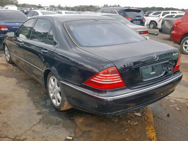 WDBNG84J24A404712 - 2004 MERCEDES-BENZ S 500 4MAT BLACK photo 3