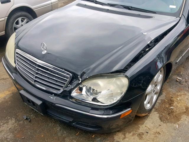 WDBNG84J24A404712 - 2004 MERCEDES-BENZ S 500 4MAT BLACK photo 9