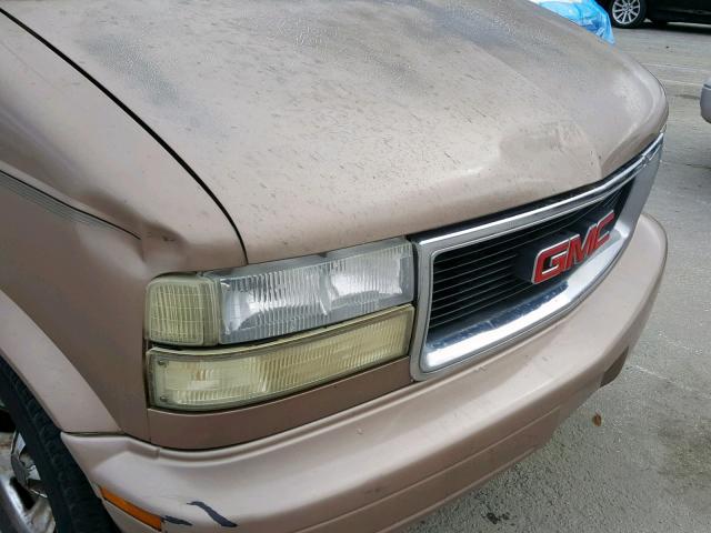 1GKDM19W4XB516464 - 1999 GMC SAFARI XT GOLD photo 9