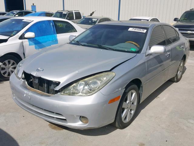 JTHBA30G355078334 - 2005 LEXUS ES 330 SILVER photo 2