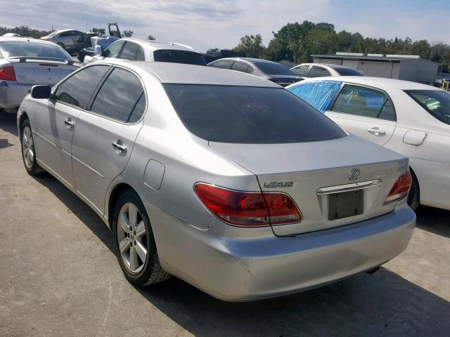 JTHBA30G355078334 - 2005 LEXUS ES 330 SILVER photo 3