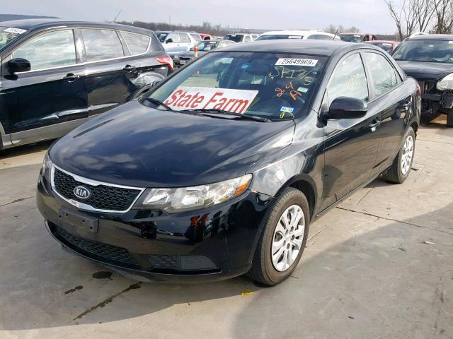 KNAFU4A24C5555401 - 2012 KIA FORTE EX BLACK photo 2