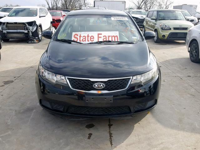 KNAFU4A24C5555401 - 2012 KIA FORTE EX BLACK photo 9