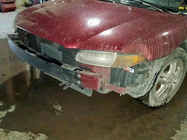 3C3EL45HXVT624826 - 1997 CHRYSLER SEBRING JX MAROON photo 10