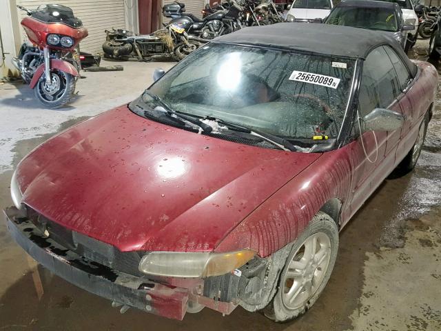 3C3EL45HXVT624826 - 1997 CHRYSLER SEBRING JX MAROON photo 2