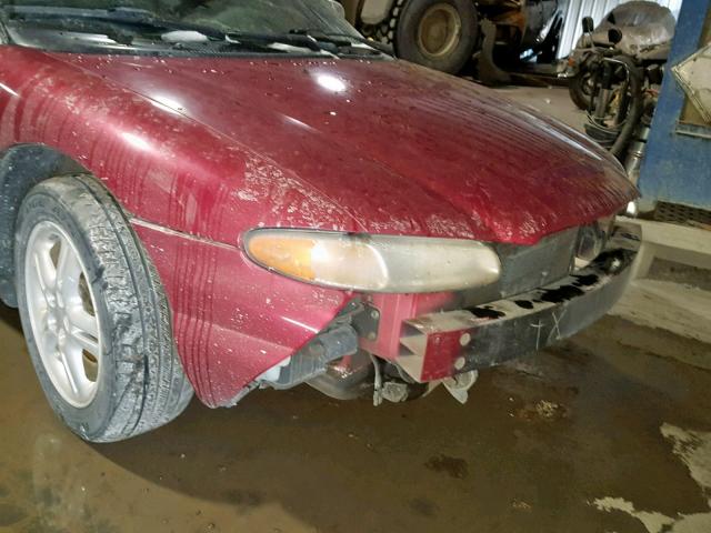 3C3EL45HXVT624826 - 1997 CHRYSLER SEBRING JX MAROON photo 9