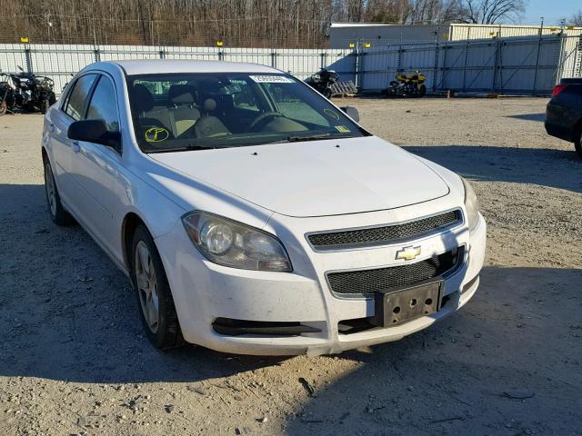 1G1ZB5EB5AF177014 - 2010 CHEVROLET MALIBU LS WHITE photo 1