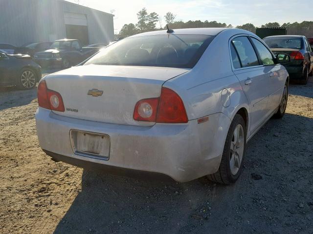 1G1ZB5EB5AF177014 - 2010 CHEVROLET MALIBU LS WHITE photo 4