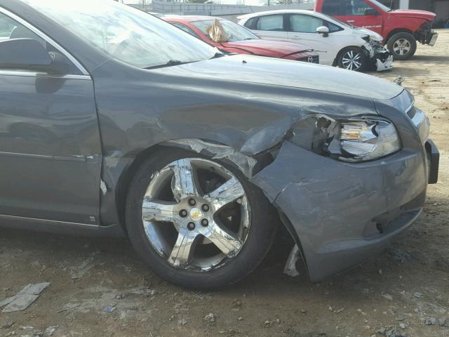 1G1ZH57B69F225532 - 2009 CHEVROLET MALIBU 1LT GRAY photo 9