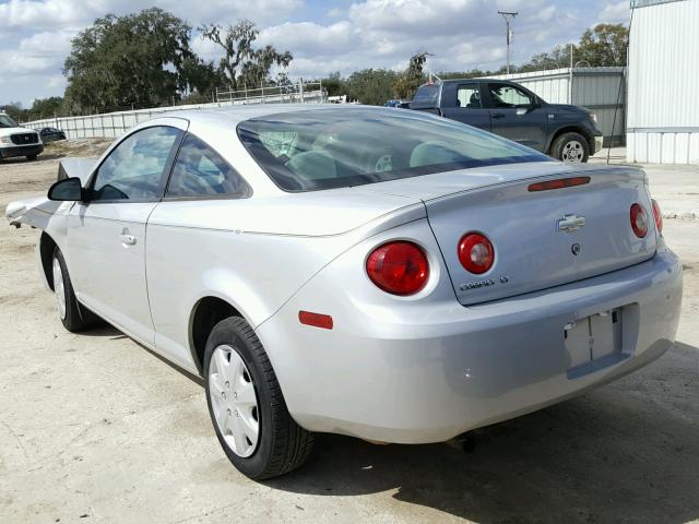 1G1AL15F077270077 - 2007 CHEVROLET COBALT LT SILVER photo 3