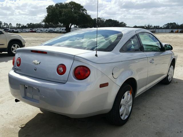 1G1AL15F077270077 - 2007 CHEVROLET COBALT LT SILVER photo 4