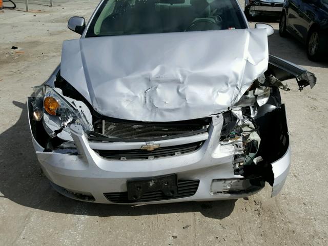 1G1AL15F077270077 - 2007 CHEVROLET COBALT LT SILVER photo 9