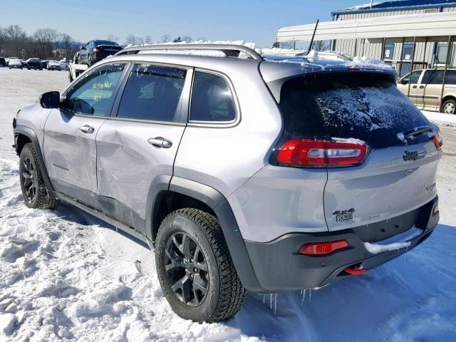 1C4PJMBX2JD569956 - 2018 JEEP CHEROKEE T 灰色 照片 3