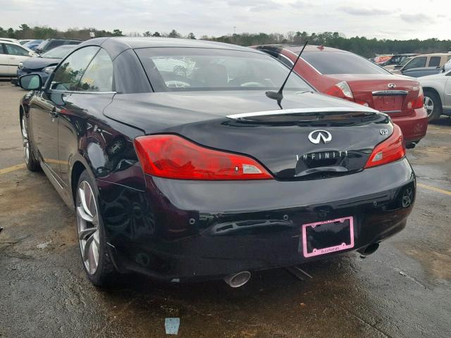 JN1CV6FE5AM354954 - 2010 INFINITI G37 BASE BLACK photo 3