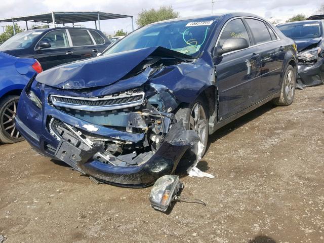 1G1ZG57B894223909 - 2009 CHEVROLET MALIBU LS BLUE photo 2